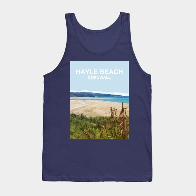 Hayle Beach Cornwall England UK Cornish gift. Tank Top by BarbaraGlebska